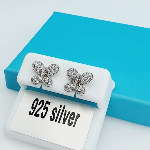 "925 Sterling Silver CZ Beautiful Earrings for Women, 1USPAR4189 - Picture 5 of 11